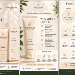 PERTICULAR radiant face wash 100ml