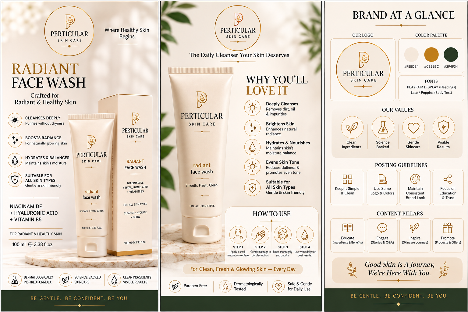 file_000000001be081f89ddef9366baf444b PERTICULAR radiant face wash 100ml
